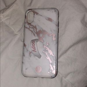 Loopy rose gold marble case x/xs